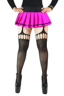 Minifalda Colegiala Cosplay Atrevida Tableada Con Liguero F397