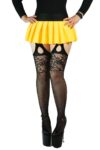 Mini Falda Tableada Colegiala + Pantiliguero De Red Atrevido F398