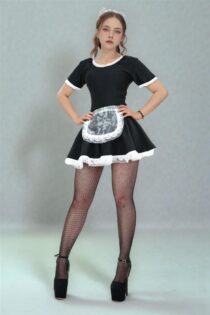 DISFRAZ SIRVIENTA MUCAMA FRANCESA SEXY VESTIDO DELANTAL  DS02